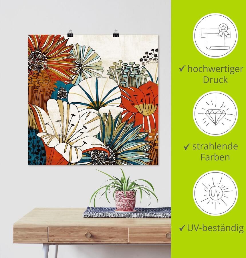 Artland Artprint Eigentijdse tuin I als artprint op linnen poster in verschillende formaten maten - Foto 3