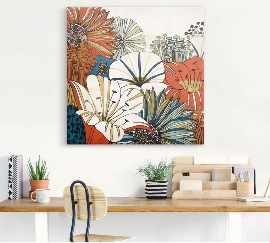 Artland Artprint Eigentijdse tuin I als artprint op linnen poster in verschillende formaten maten - Foto 3