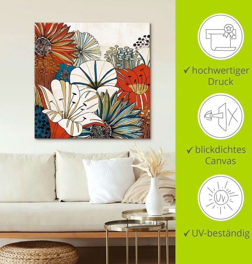 Artland Artprint Eigentijdse tuin I als artprint op linnen poster in verschillende formaten maten - Foto 2