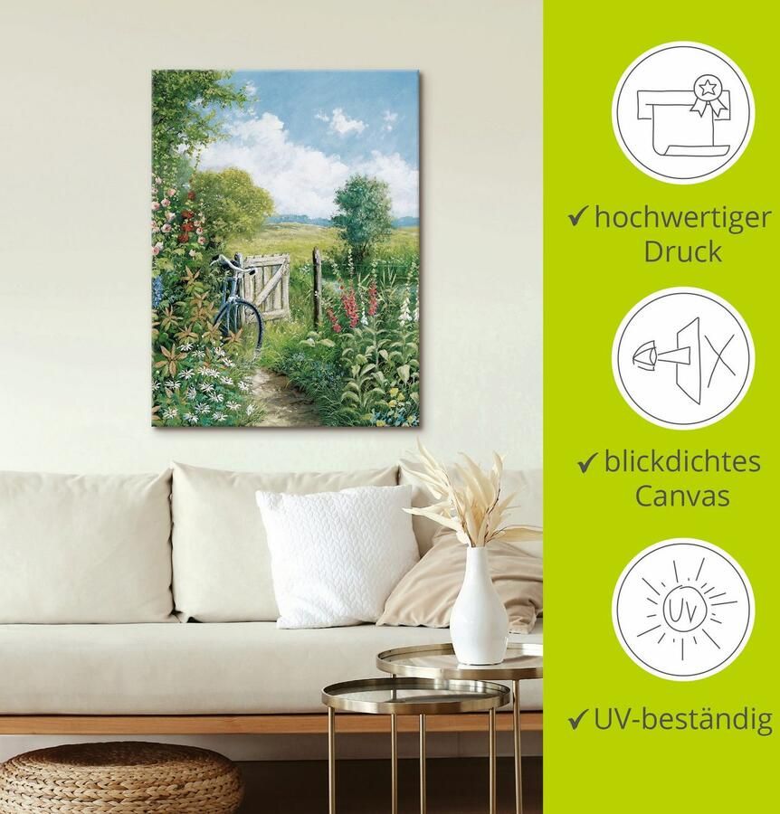 Artland Artprint Eindeloos doel als artprint op linnen poster in verschillende formaten maten - Foto 3