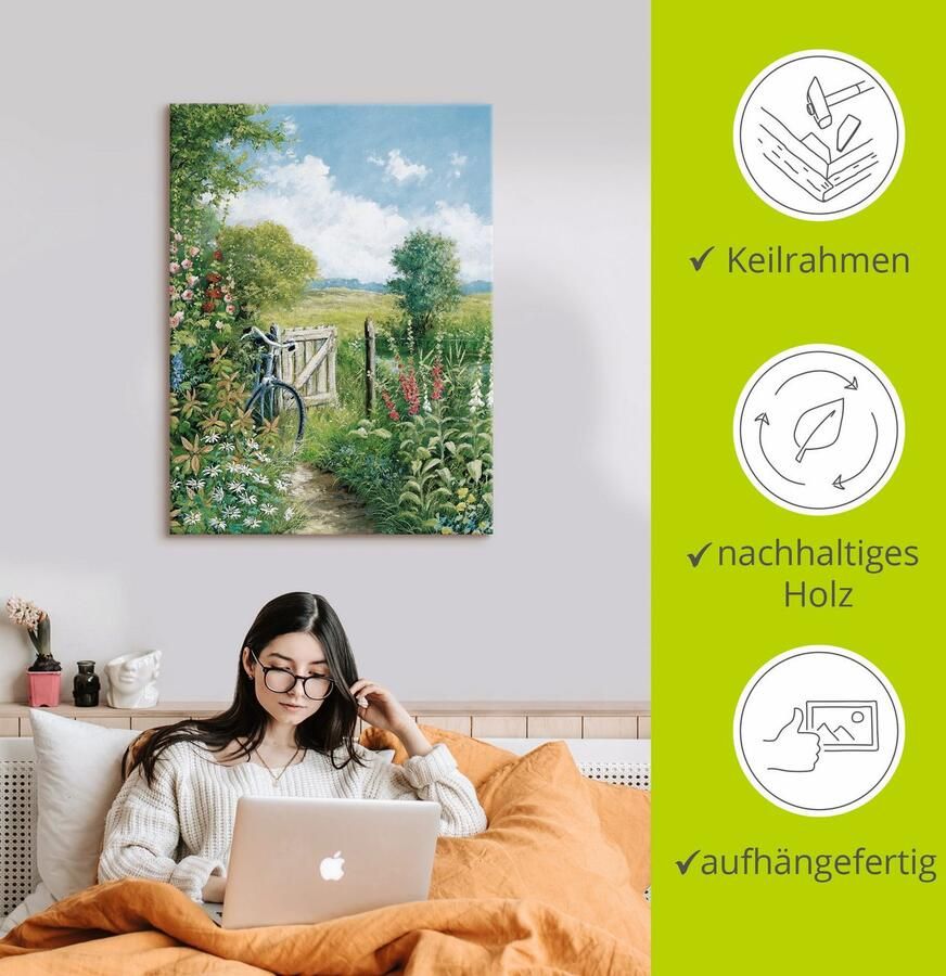 Artland Artprint Eindeloos doel als artprint op linnen poster in verschillende formaten maten - Foto 2