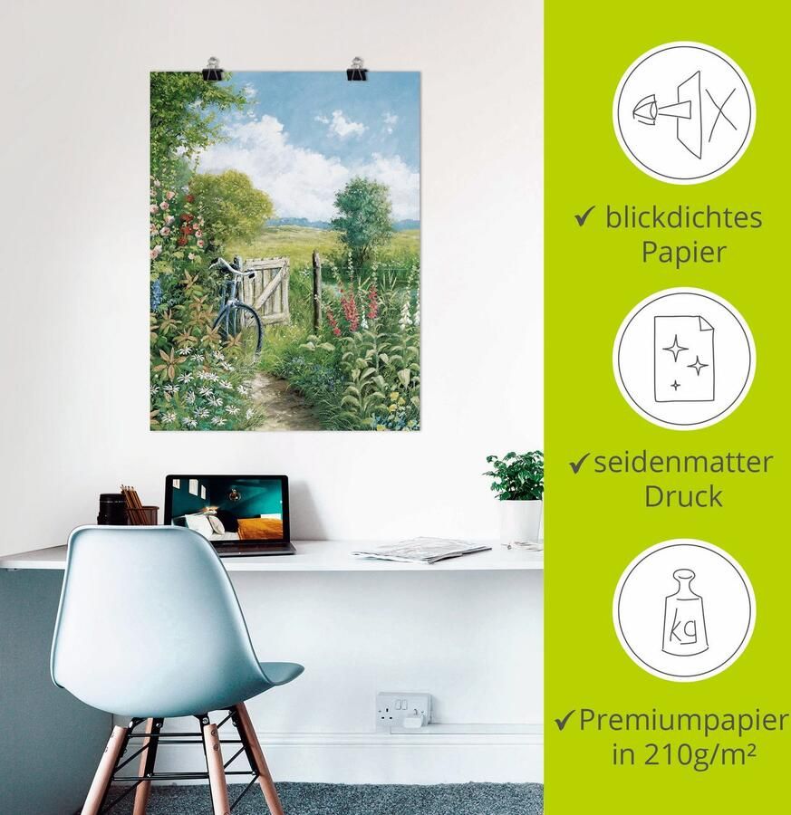 Artland Artprint Eindeloos doel als artprint op linnen poster in verschillende formaten maten - Foto 2