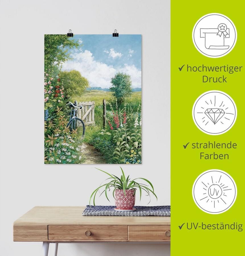 Artland Artprint Eindeloos doel als artprint op linnen poster in verschillende formaten maten - Foto 3