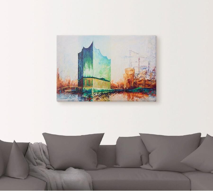 Artland Artprint Elbharmonie Hamburg als artprint op linnen muursticker in verschillende maten - Foto 5