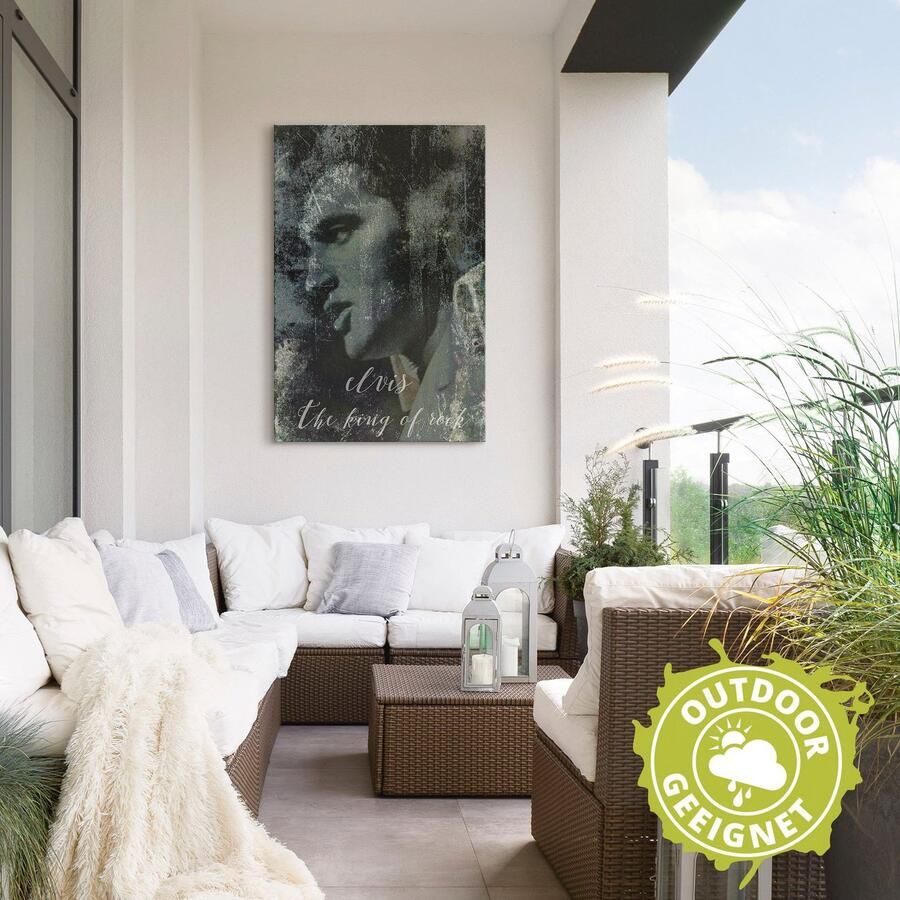 Artland Artprint Elvis the King als artprint van aluminium artprint voor buiten artprint op linnen poster muursticker - Foto 2