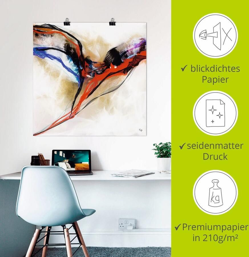 Artland Artprint Engel abstract I als artprint van aluminium artprint voor buiten poster in diverse formaten - Foto 3