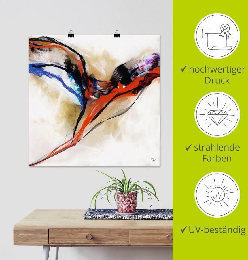 Artland Artprint Engel abstract I als artprint van aluminium artprint voor buiten poster in diverse formaten - Foto 4