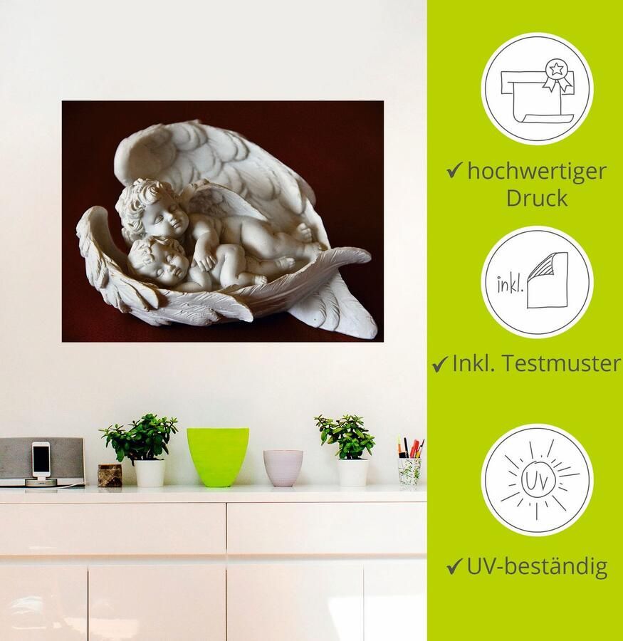 Artland Artprint Engel als artprint op linnen muursticker in verschillende maten - Foto 2