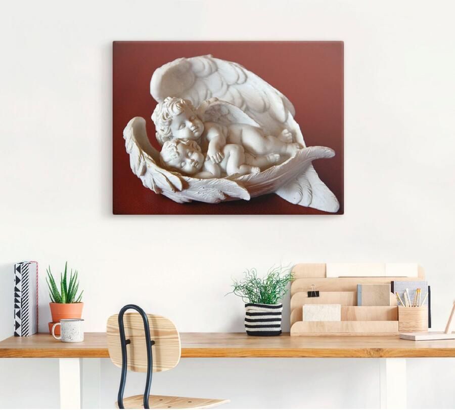 Artland Artprint Engel als artprint op linnen muursticker in verschillende maten - Foto 3