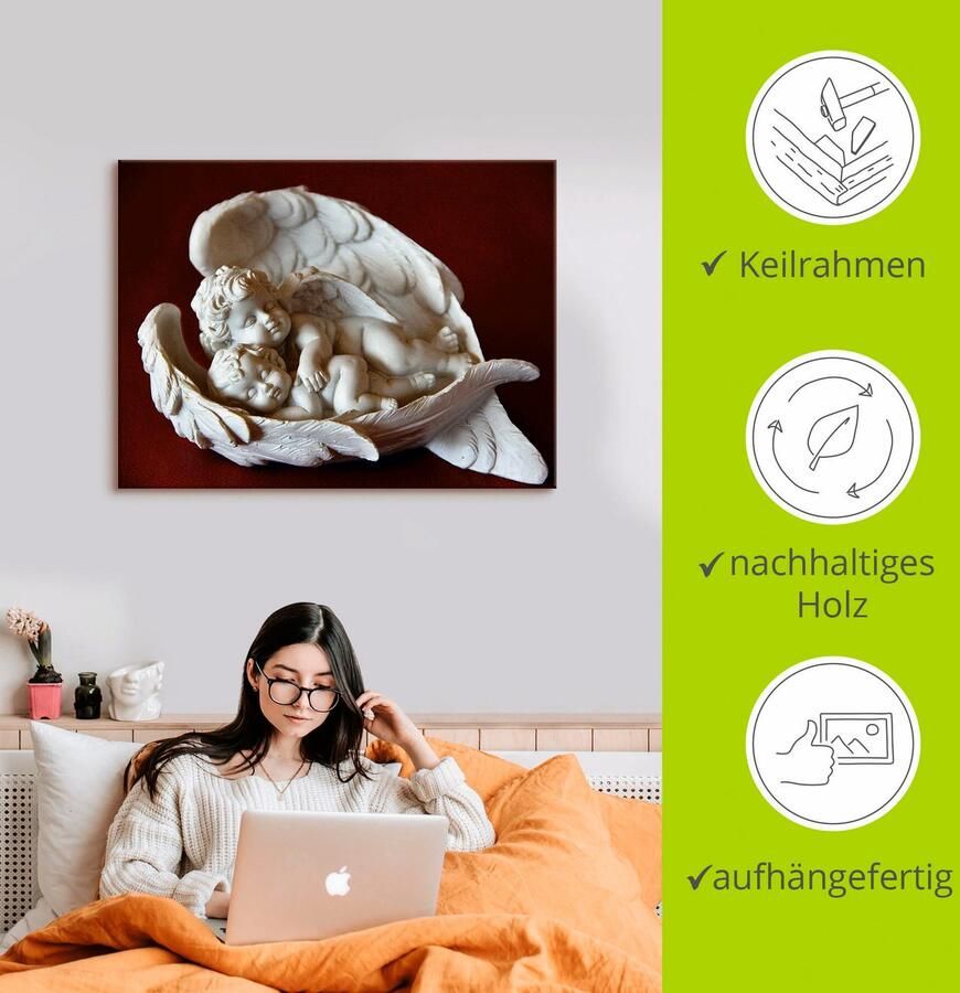 Artland Artprint Engel als artprint op linnen muursticker in verschillende maten