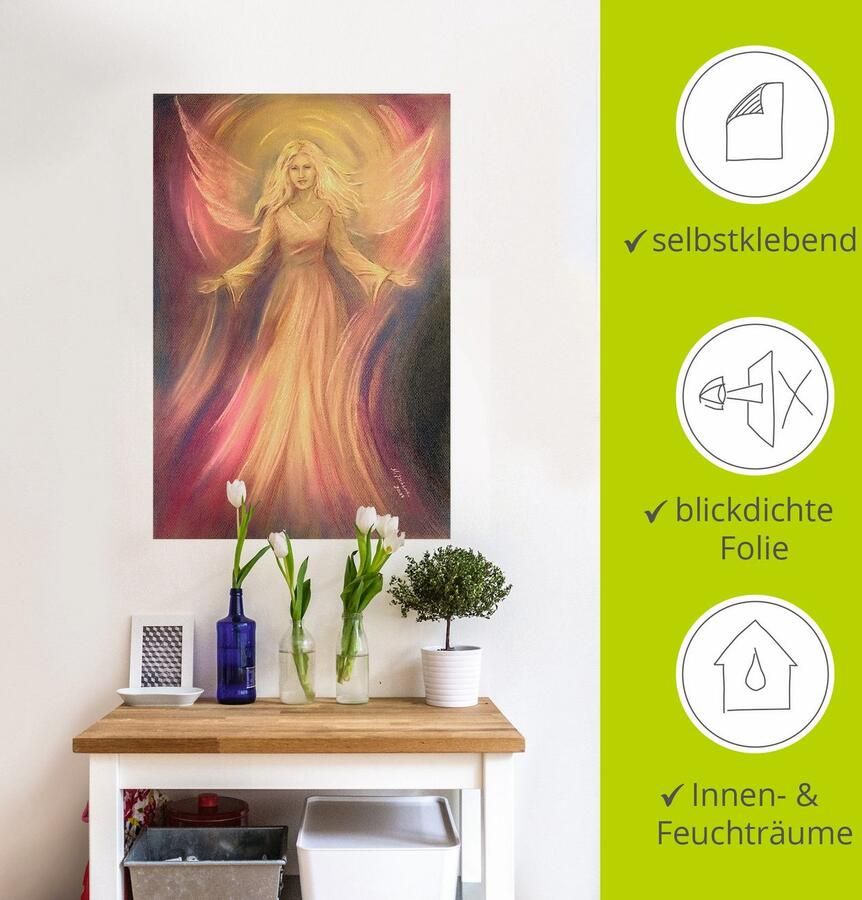 Artland Artprint Engel licht liefde spirituele schilderkunst als artprint van aluminium artprint voor buiten artprint op linnen poster muursticker - Foto 3