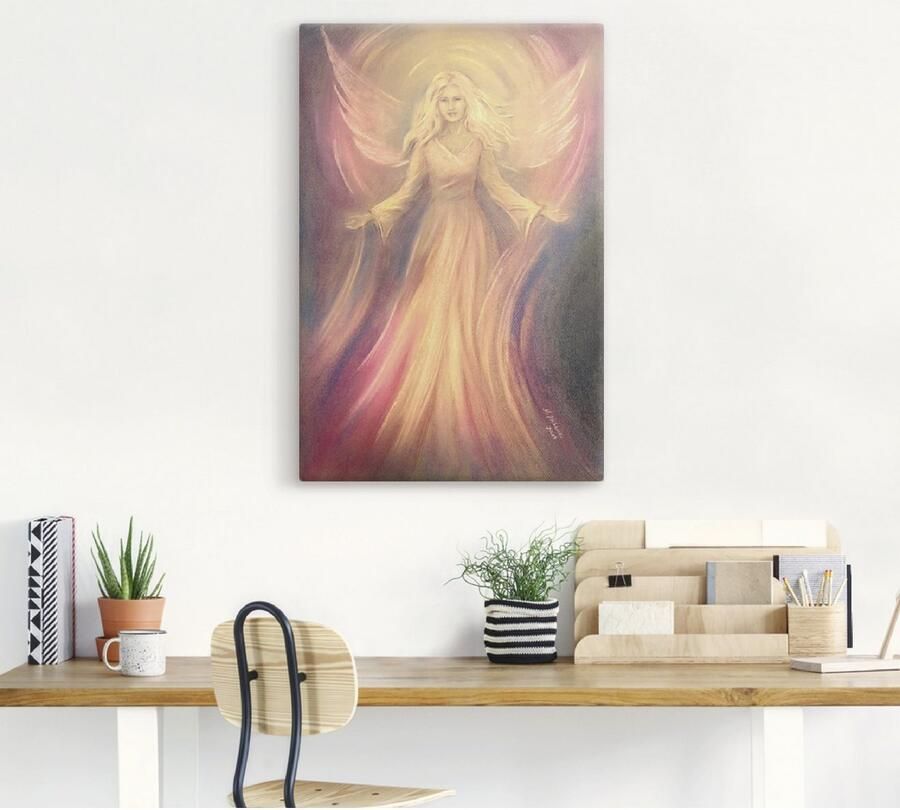 Artland Artprint Engel licht liefde spirituele schilderkunst als artprint van aluminium artprint voor buiten artprint op linnen poster muursticker - Foto 4