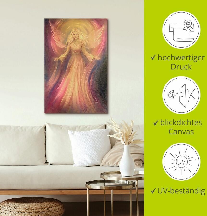 Artland Artprint Engel licht liefde spirituele schilderkunst als artprint van aluminium artprint voor buiten artprint op linnen poster muursticker - Foto 2