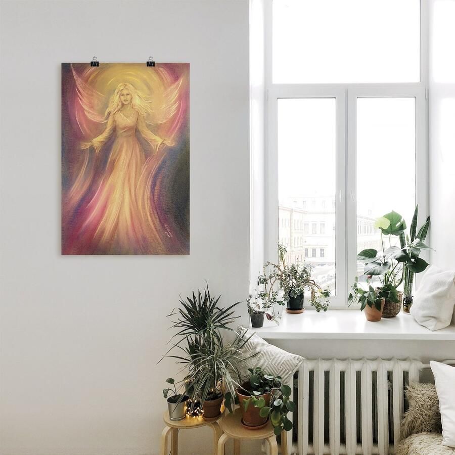 Artland Artprint Engel licht liefde spirituele schilderkunst als artprint van aluminium artprint voor buiten artprint op linnen poster muursticker - Foto 2