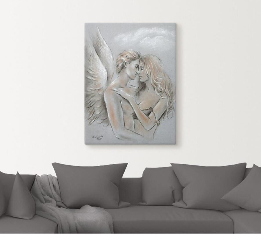 Artland Artprint Engel op aarde als artprint op linnen poster in verschillende formaten maten - Foto 5