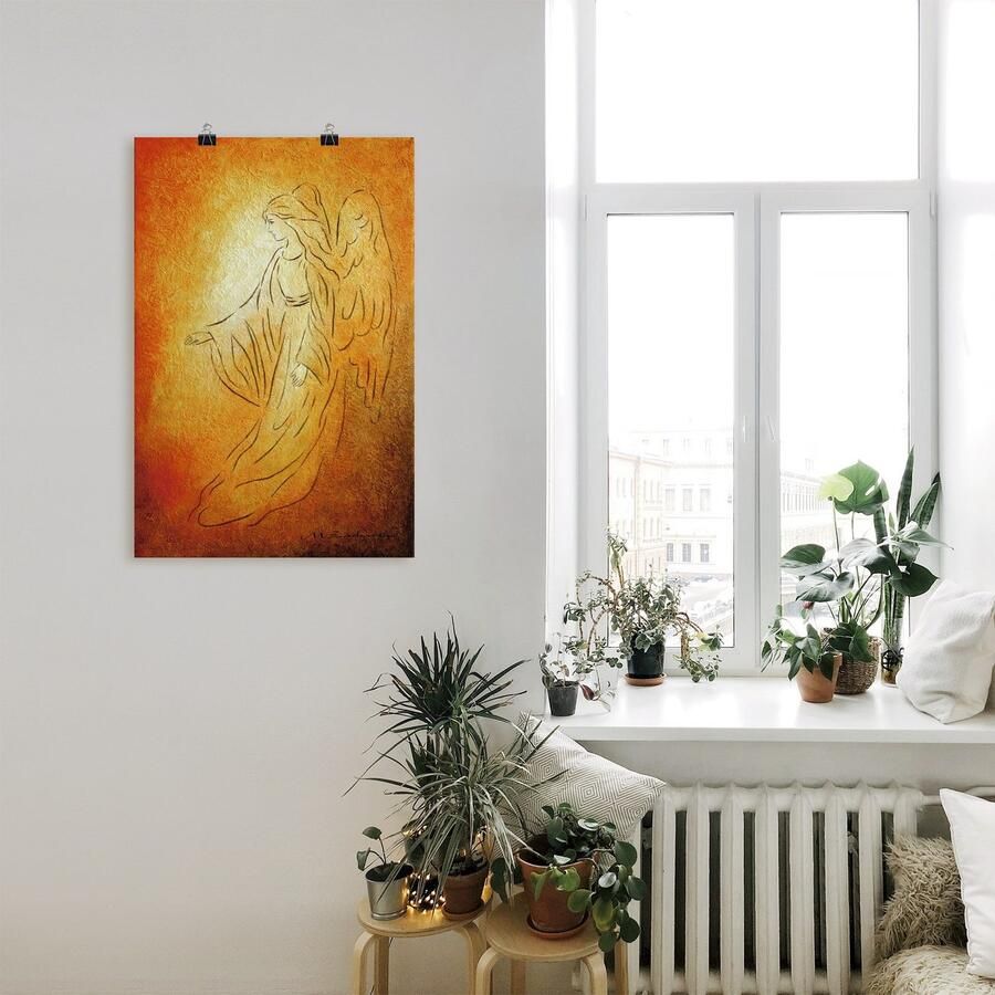 Artland Artprint Engel van de genezing engelkunst als artprint van aluminium artprint voor buiten artprint op linnen poster muursticker - Foto 2