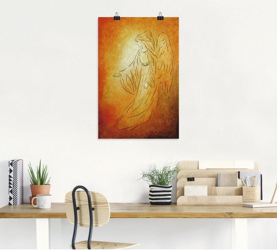 Artland Artprint Engel van de genezing engelkunst als artprint van aluminium artprint voor buiten artprint op linnen poster muursticker - Foto 5