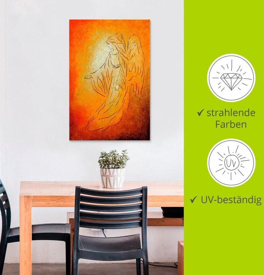 Artland Artprint Engel van de genezing engelkunst als artprint van aluminium artprint voor buiten artprint op linnen poster muursticker - Foto 3