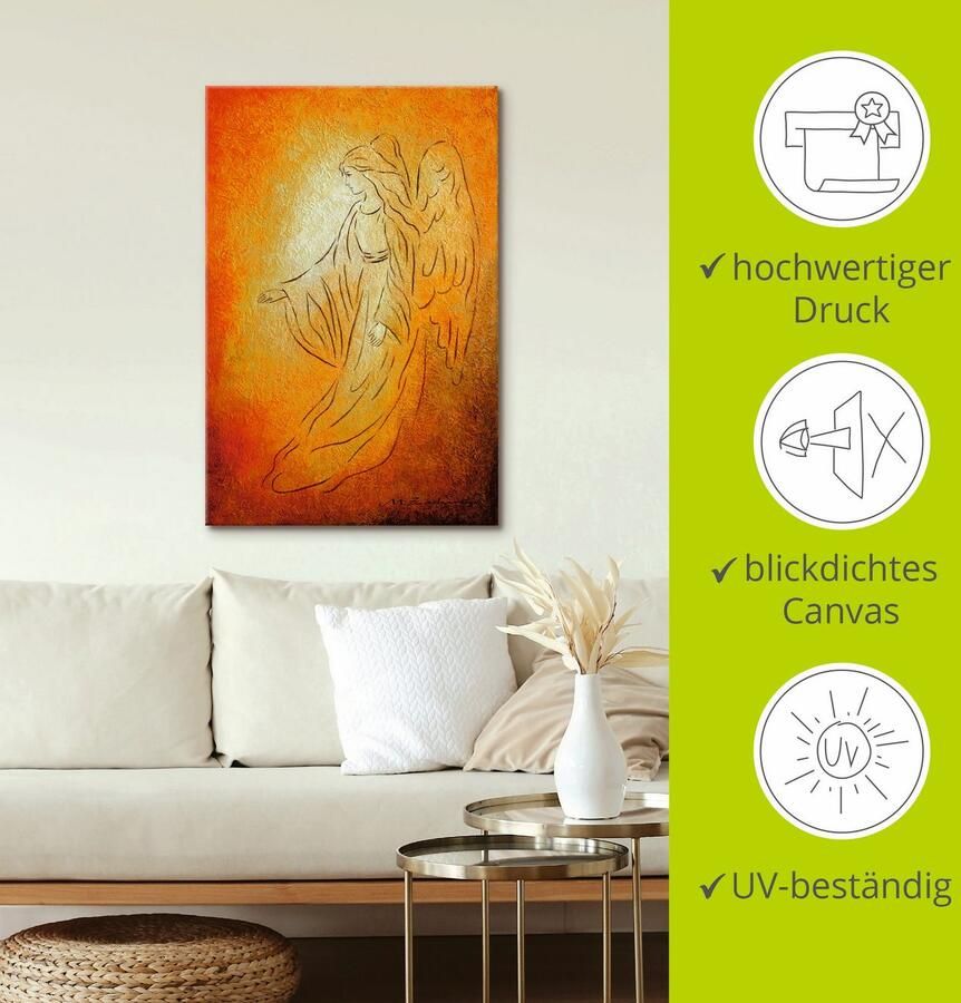 Artland Artprint Engel van de genezing engelkunst als artprint van aluminium artprint voor buiten artprint op linnen poster muursticker - Foto 3