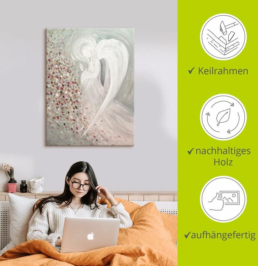 Artland Artprint Engelbeeld I als artprint op linnen poster muursticker in verschillende maten - Foto 2