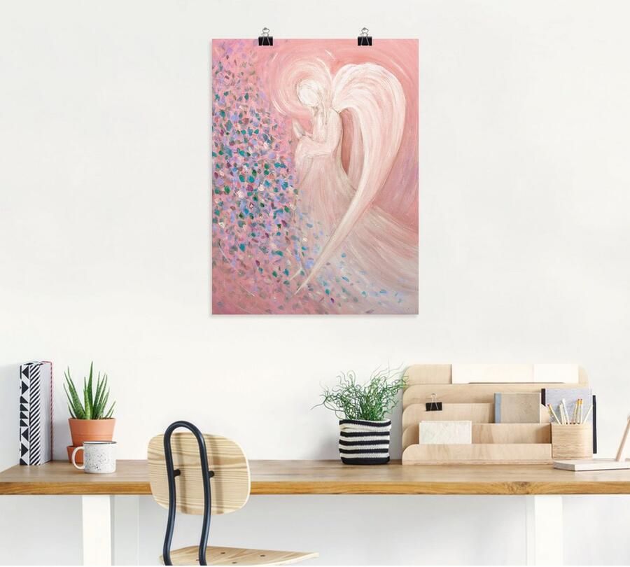 Artland Artprint Engelbeeld pastel als artprint van aluminium artprint voor buiten artprint op linnen poster muursticker - Foto 4