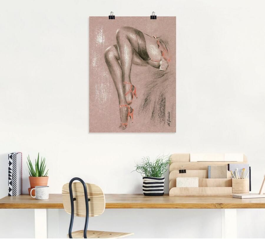Artland Artprint Erotisch in highheels als artprint op linnen poster in verschillende formaten maten - Foto 5