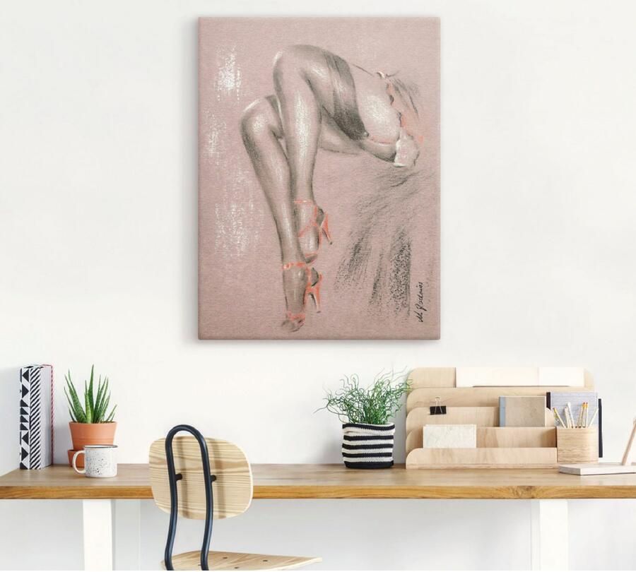 Artland Artprint Erotisch in highheels als artprint op linnen poster in verschillende formaten maten - Foto 3