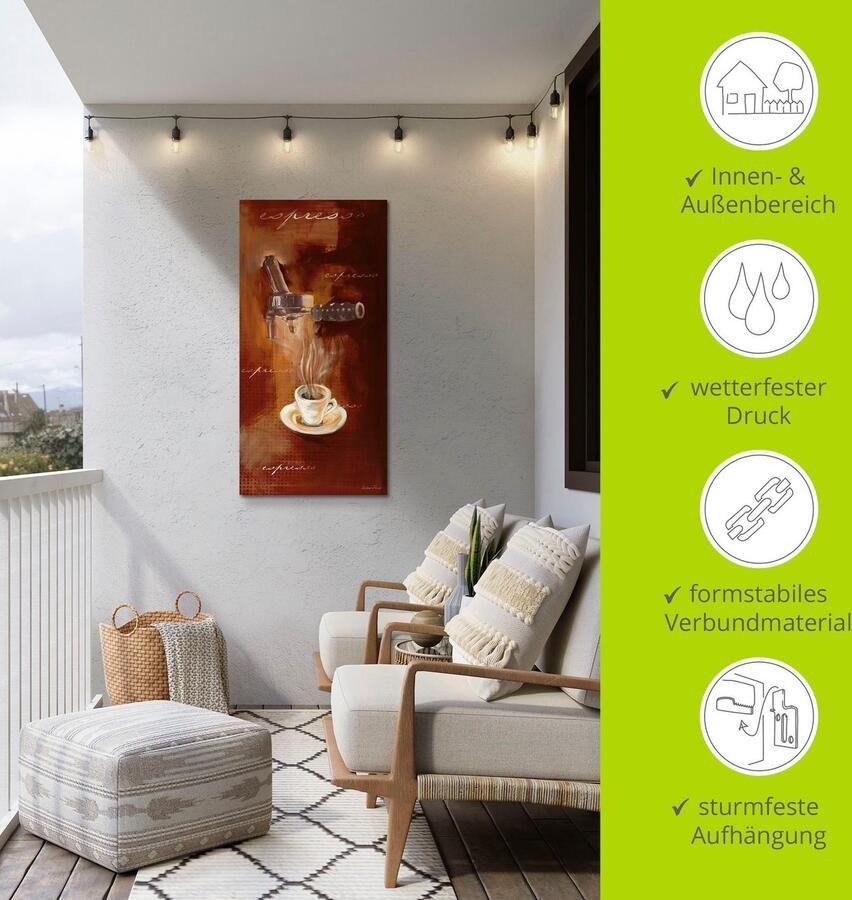 Artland Artprint Espresso I als artprint van aluminium artprint voor buiten artprint op linnen poster muursticker - Foto 4