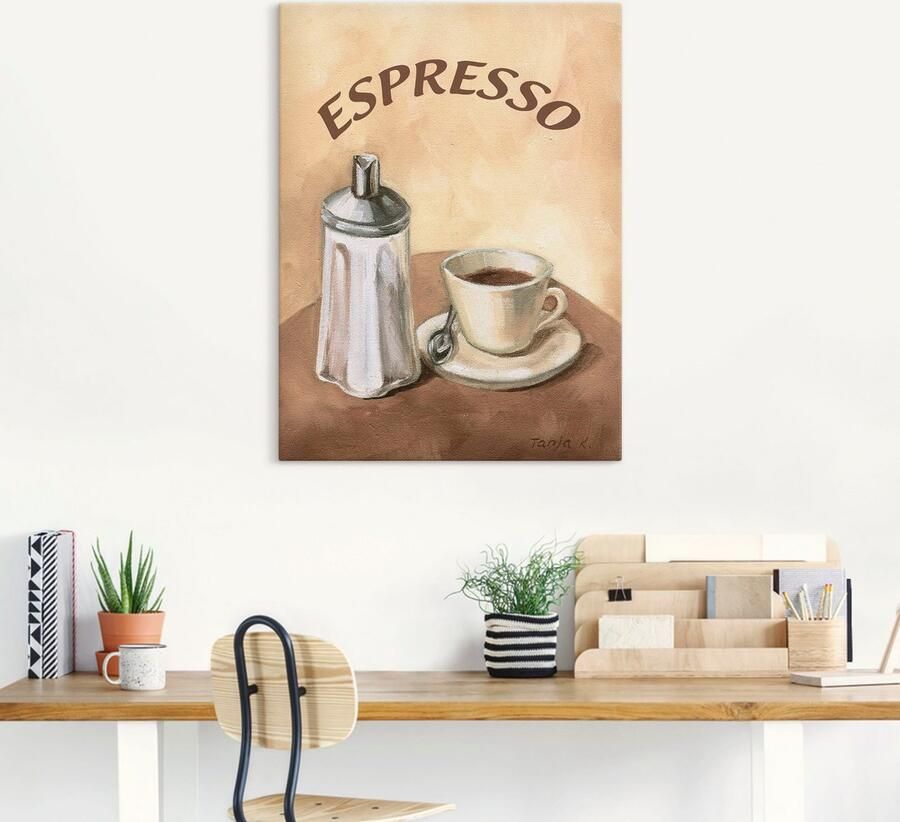 Artland Artprint Espresso II als artprint van aluminium artprint voor buiten artprint op linnen in verschillende maten - Foto 5