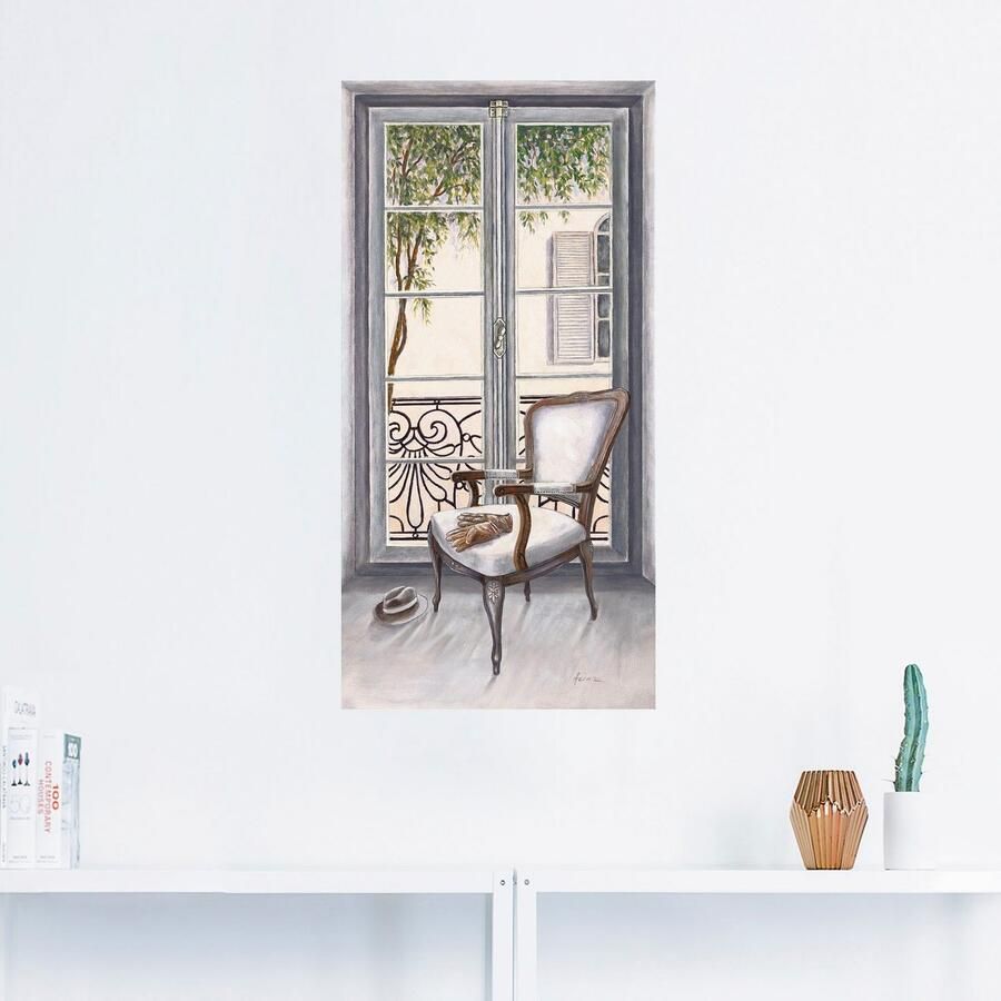 Artland Artprint Fauteuil voor een raam als artprint van aluminium artprint voor buiten artprint op linnen poster muursticker - Foto 2