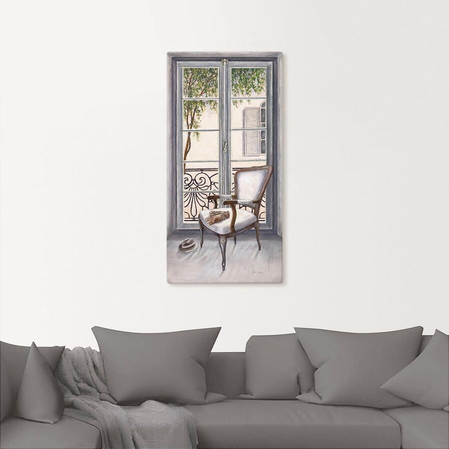 Artland Artprint Fauteuil voor een raam als artprint van aluminium artprint voor buiten artprint op linnen poster muursticker - Foto 2