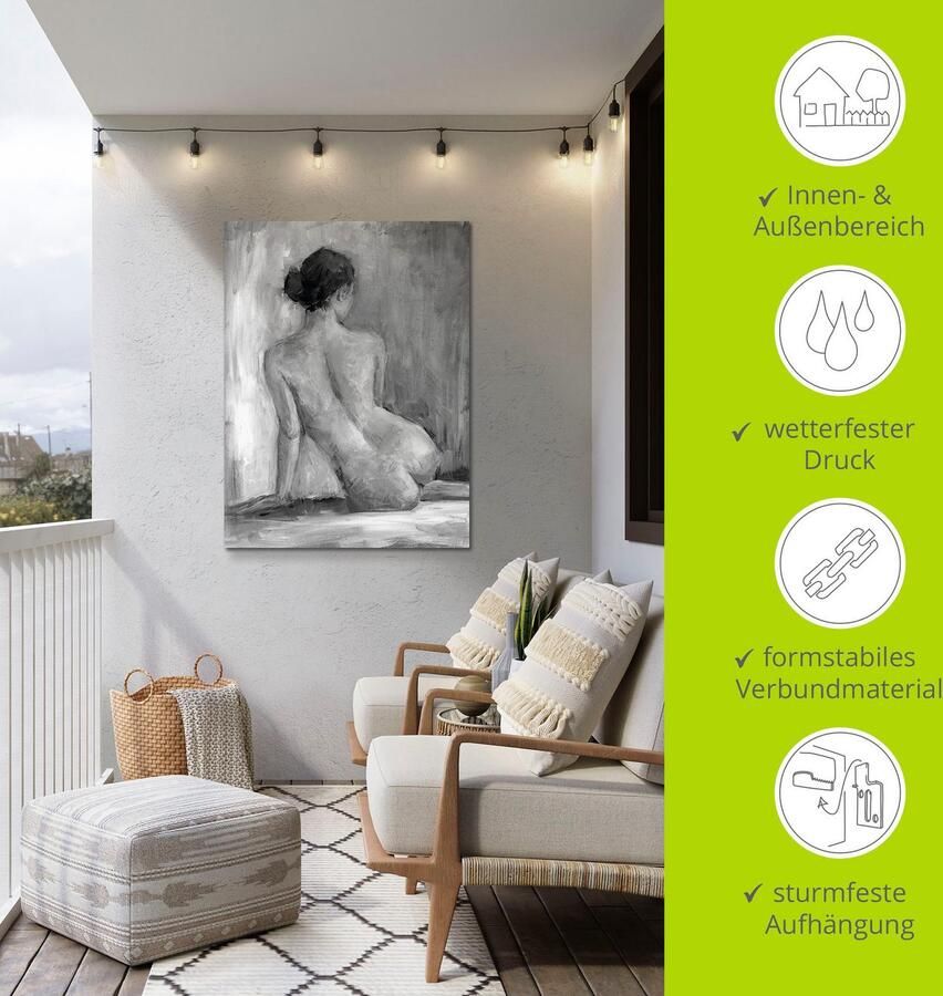 Artland Artprint Figuur in zwart & wit I als artprint van aluminium artprint voor buiten artprint op linnen poster muursticker - Foto 3