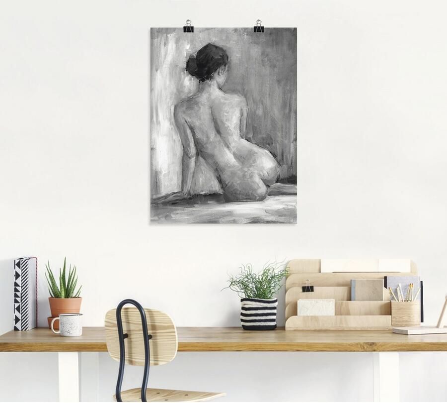 Artland Artprint Figuur in zwart & wit I als artprint van aluminium artprint voor buiten artprint op linnen poster muursticker - Foto 4