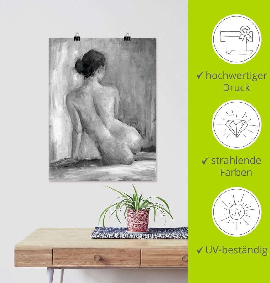 Artland Artprint Figuur in zwart & wit I als artprint van aluminium artprint voor buiten artprint op linnen poster muursticker - Foto 3