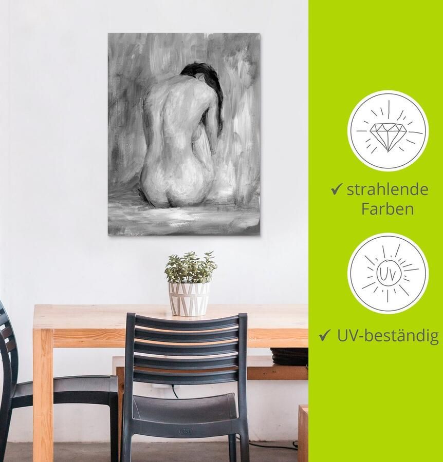 Artland Artprint Figuur in zwart & wit II als artprint van aluminium artprint voor buiten artprint op linnen poster muursticker - Foto 2