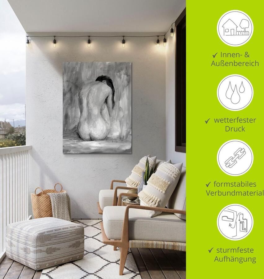 Artland Artprint Figuur in zwart & wit II als artprint van aluminium artprint voor buiten artprint op linnen poster muursticker - Foto 3