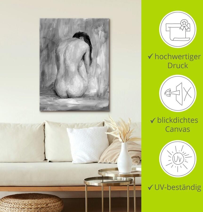 Artland Artprint Figuur in zwart & wit II als artprint van aluminium artprint voor buiten artprint op linnen poster muursticker - Foto 2