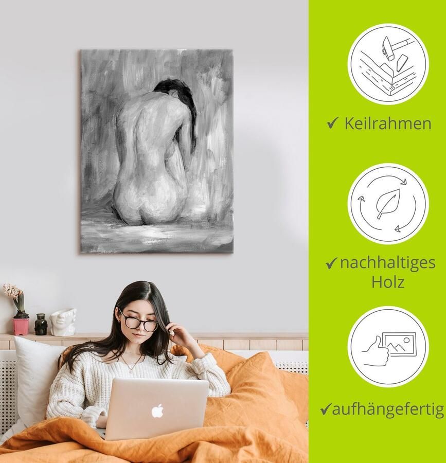 Artland Artprint Figuur in zwart & wit II als artprint van aluminium artprint voor buiten artprint op linnen poster muursticker