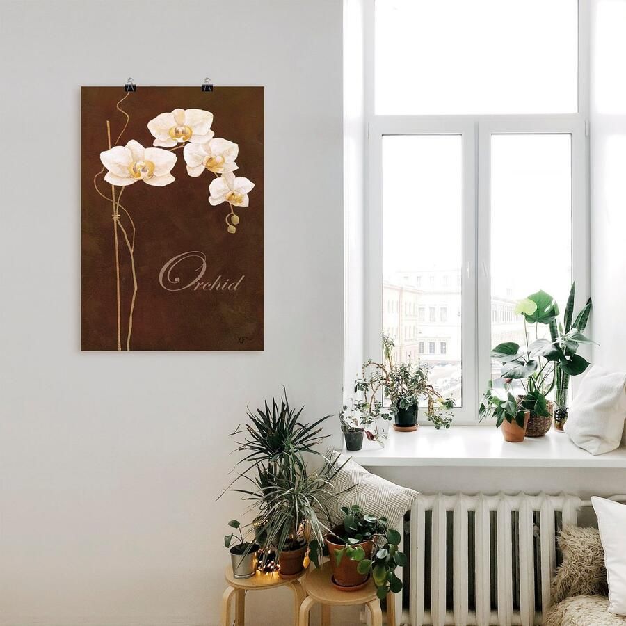 Artland Artprint Fijne orchidee als artprint op linnen poster in verschillende formaten maten - Foto 3