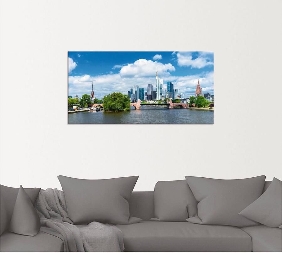 Artland Artprint Frankfurt am Main als artprint van aluminium artprint voor buiten artprint op linnen poster in verschillende maten. maten - Foto 4