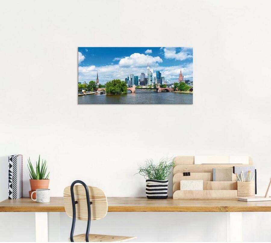 Artland Artprint Frankfurt am Main als artprint van aluminium artprint voor buiten artprint op linnen poster in verschillende maten. maten - Foto 5