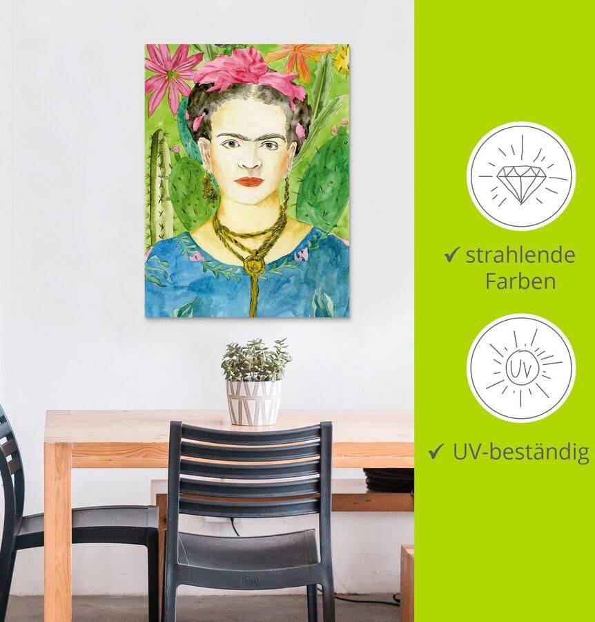 Artland Artprint Frida Kahlo II als artprint van aluminium artprint voor buiten artprint op linnen poster muursticker - Foto 3