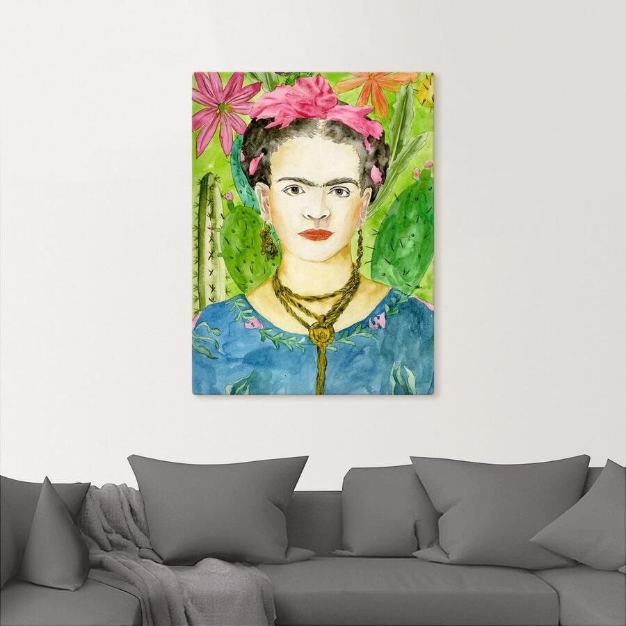 Artland Artprint op linnen Frida Kahlo II