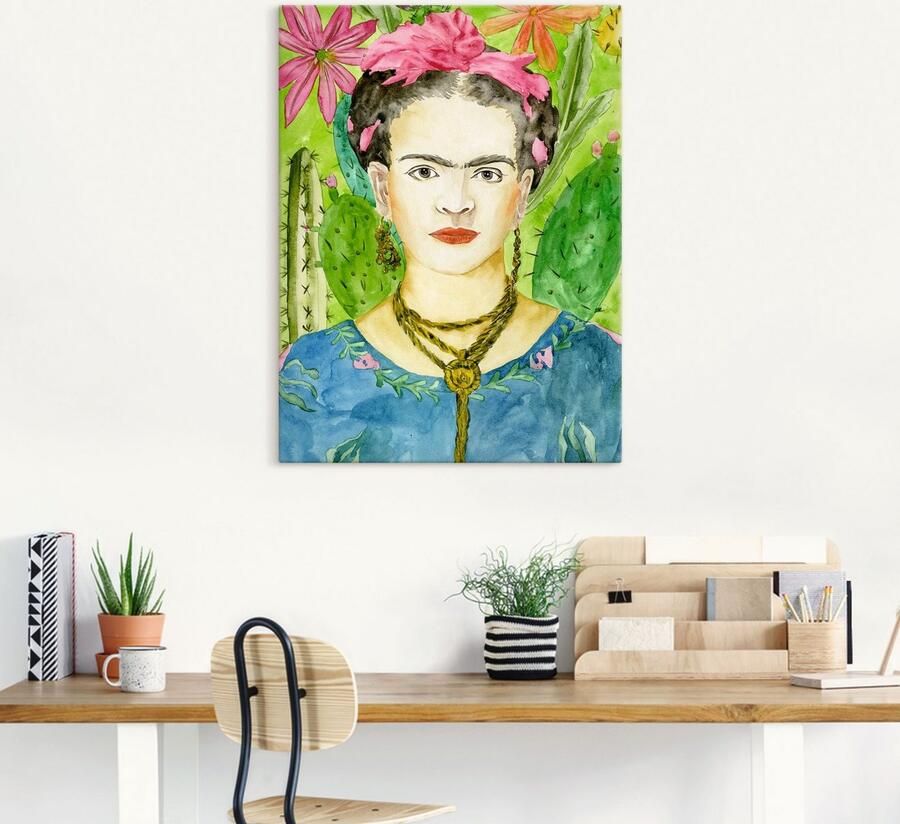 Artland Artprint op linnen Frida Kahlo II - Foto 4