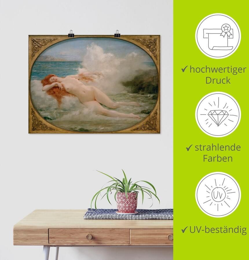 Artland Artprint Geboorte van Venus als artprint van aluminium artprint voor buiten artprint op linnen poster in verschillende maten. maten - Foto 3