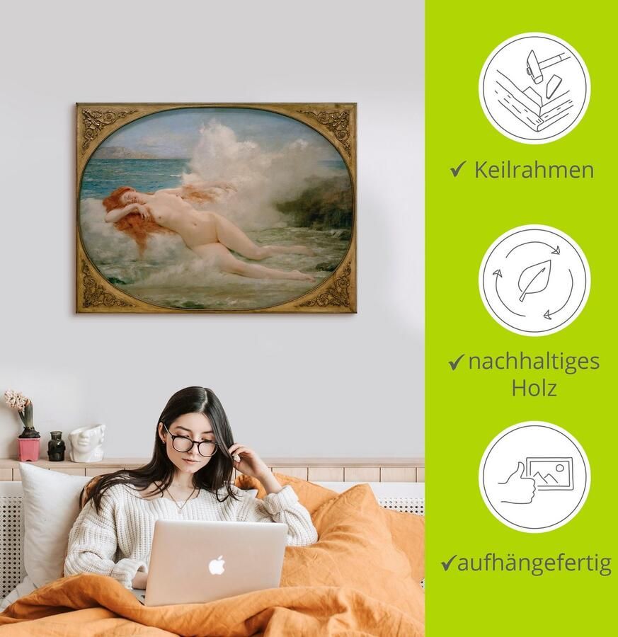 Artland Artprint Geboorte van Venus als artprint van aluminium artprint voor buiten artprint op linnen poster in verschillende maten. maten - Foto 2