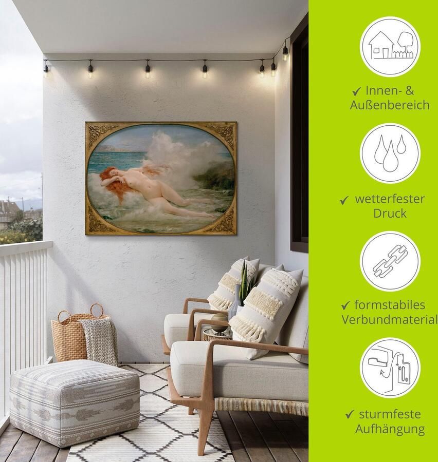 Artland Artprint Geboorte van Venus als artprint van aluminium artprint voor buiten artprint op linnen poster in verschillende maten. maten - Foto 4