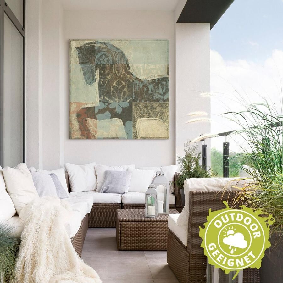 Artland Artprint Gedessineerd paard I als artprint van aluminium artprint voor buiten artprint op linnen poster in verschillende maten. maten - Foto 2