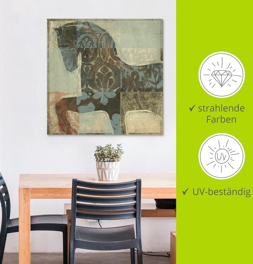 Artland Artprint Gedessineerd paard I als artprint van aluminium artprint voor buiten artprint op linnen poster in verschillende maten. maten - Foto 3