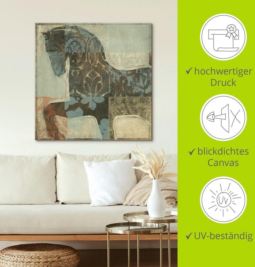 Artland Artprint Gedessineerd paard I als artprint van aluminium artprint voor buiten artprint op linnen poster in verschillende maten. maten - Foto 4